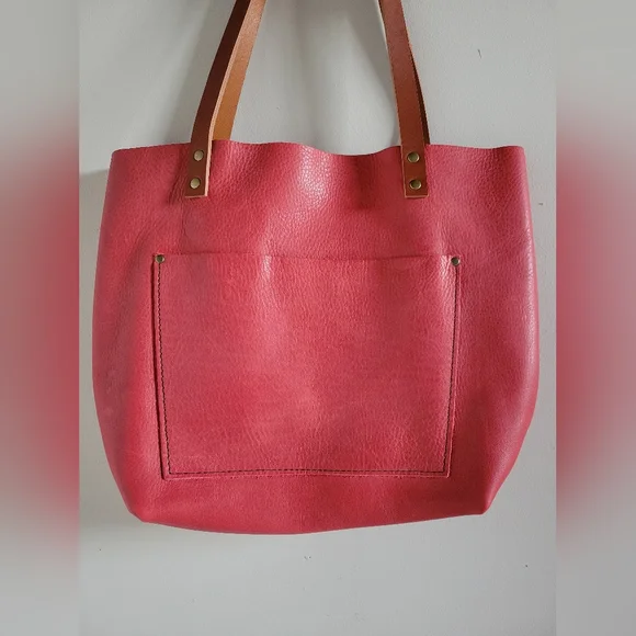 Portland Leather Goods Medium Tote Bag in Flamenco Sugar - Picture 2 of 12